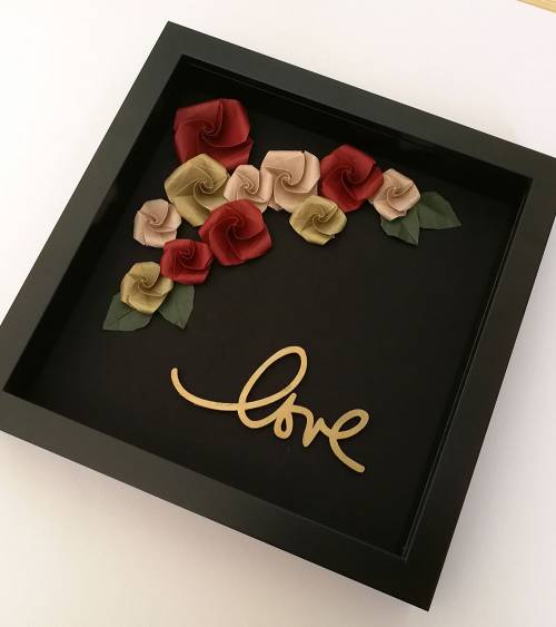 Cuadro decorativo amor y rosas 02