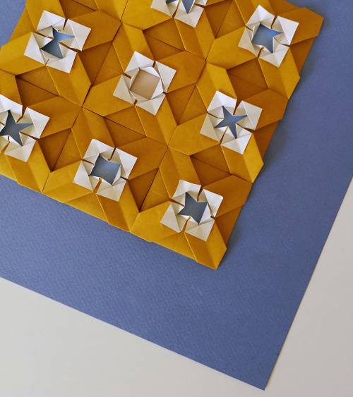 Cuadro mosaico origami oporto 03