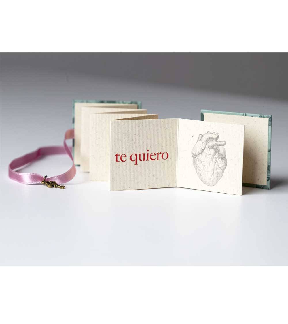 Mini libro sentimientos IV Mil instantes en un te quiero Color Verde